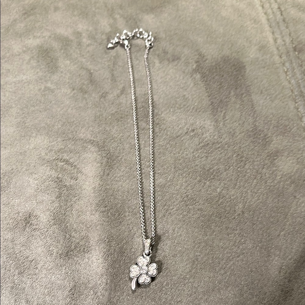 Brighton Elegant Silver Clover Necklace